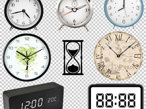 手繪卡通鬧鐘時(shí)鐘鐘表沙漏計(jì)時(shí)器PNG素材 箱包皮具設(shè)計(jì)中的創(chuàng)意應(yīng)用